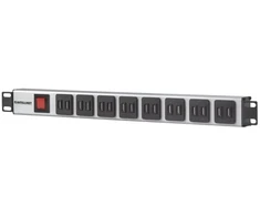 Intellinet 19" stovo 16 prievadų USB-A maitinimo paskirstymo įrenginys (CEE 7/7), su apsauga nuo perkrovos ir maitinimo jungikliu, 2,1 A maks. vienam moduliui, 2 m maitinimo laidas (europinis 2 kontaktų kištukas), 1U, aliuminis, mėlynas, pilkas, F tipas, 2 m, 240 V