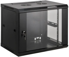 Intellinet 19" tinklo spintelė – montuojama ant sienos (standartinė), 6U, 600 mm gylio, juoda, surinkta, maks. 60 kg, tinka naudoti ir ant stalo arba ant grindų, naudingas gylis 500 mm, metalinės ir stiklinės durys, galinė panelė, nuimami šonai, dalys montavimui prie sienos (pvz., varžtai / kaiščiai) nepridedamos, prie sienos tvirtinama lentyna, 6U, 60 kg, 19 kg, juoda