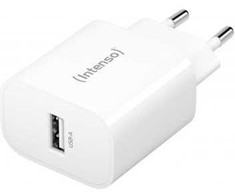 Intenso 1x USB-A adapteris, baltas, skirtas naudoti patalpose, kintamosios srovės, baltas