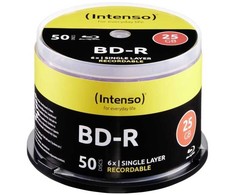 „Intenso Blu-ray“ diskas, 6 kartų greitas, „Cakebox 50“, 25 GB