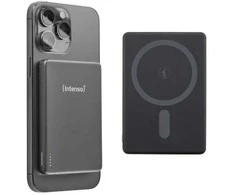 „Intenso Powerbank MW5000“ pilka 5000 mAh magnetinė belaidė baterija
