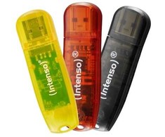 USB atmintinė „Intenso Intenso“ USB atmintinė 2.0 32 GB „Rainbow Line“ trijų dalių pakuotė
