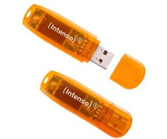 INTENSO 64GB USB 2.0 Flash Atmintinė (Oranžinė)