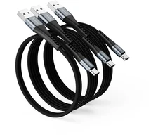 Kabelis USB Intenso USB-A - USB-C 0.5 m + 2x 2 m Juodas (7909030)