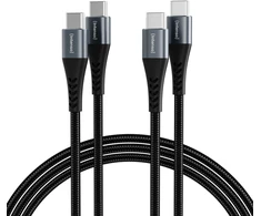 Kabelis USB Intenso USB-C - USB-C 2x 2 m Juodas (7944020)