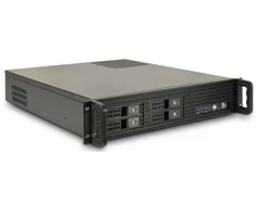Inter-Tech IPC 2U-2504, Server-case - juodas, 2 Hheneinheiten