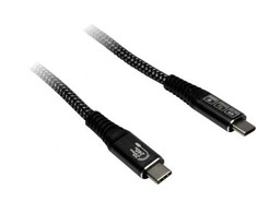 Kabelis USB TreQ Inter-Tech Kabelis AC USB-C 3.2 Gen 2x2, 240W - 1,5m