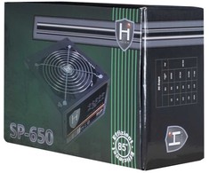 „Inter-Tech HIPOWER SP-650“, 650 W, 100–240 V, 50–60 Hz, 10 A, 120 W, 520 W