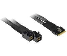 Inter-Tech Inter-Tech Kabelis SFF 8654-8x - SFF 8643-2x 0,75m