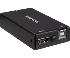 Šakotuvas Inter-Tech KVM Dongle KT-150H, RJ45 zu HDMI
