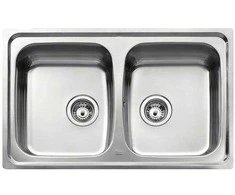 „Intra Juvel“ dviguba virtuvės kriauklė UNI200-WT 790 x 500 mm