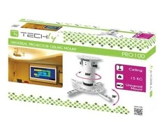 Laikiklis Intracom Projektorius mount Techly 20 cm. 15kg, ceiling mount, baltas