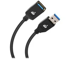 „IOGear“ USB-A – USB-A kabelis, 0,3 m, juodas (G2LU3AMF)