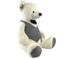 Iplush Pripučiamas pliušinis meškiukas „Tuxedo“ 60 cm