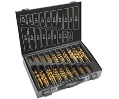Grąžtas Ironside Sraigtinių grąžtų rinkinys HSS TiN tipas 1-10 mm, 170 dalių