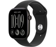 Išmanusis laikrodis Apple Watch Series 12 GPS 42mm Juodas Aliuminio Gehäuse mit Juodas Sport Band - S/M