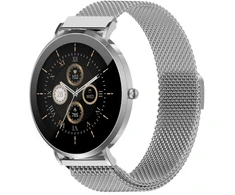Denver SWC-394S 43 mm išmanusis laikrodis, 1,32" AMOLED, sidabrinis