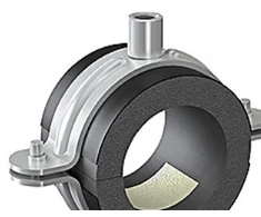 Isopipe ISOCLAMP 012x13 mm – vamzdžių laikiklis, cinkuota HD apkaba, M8/M10, nuo -45 iki +105 laipsnių