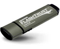 „iStorage Kanguru FlashTrust™“ USB 3.0 128 GB | Saugi atmintinė | Saugi programinė įranga | Fizinės įrašymo apsaugos jungiklis | Apsaugo nuo blogo USB | Atitiktis NIST diegimo reikalavimams, 128 GB, USB A tipo, 3.2 Gen 1 (3.1 Gen 1), 230 MB/s, Dangtelis, Pilkas