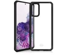 ITSKINS HYBRID SOLID dėklas, skirtas Samsung Galaxy S20 4G / 5G®. Juodas ir skaidrus.