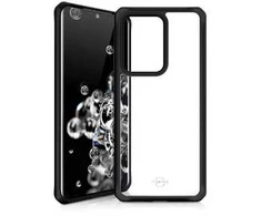 ITSKINS HYBRID SOLID dėklas, skirtas Samsung Galaxy S20 Ultra 4G / 5G®. Juodas ir skaidrus.