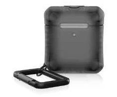 ITSKINS SPECTRUM FROST dėklas, skirtas „AirPods®“ (1-os ir 2-os kartos). Juodas.