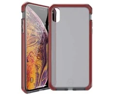 ITSKINS SUPREME FROST dėklas, skirtas „iPhone XS Max®“. Raudonas ir juodas