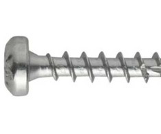 ITW NKT universalus varžtas 5,0x60 mm - TX20, plokščia galvute, suktas + Duramax 1000, pilnas sriegis - 100 vnt.