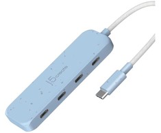 USB ŠAKOTUVAS j5create j5create JCH345EC USB 3.2 Gen 1 (3.1 Gen 1) Type-C 10000 Mbit/s Cyjan