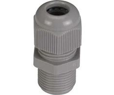 Jacob liauka Perfect NPT ½" kabeliui Ø7-12mm IP68, UL poliamidas, šviesiai pilka RAL 7035