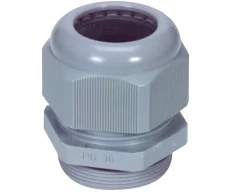 JACOB Prisukama mova Perfect PG16 redukuota kabeliui Ø7-12mm IP68, UL poliamidas, pilka RAL 7001