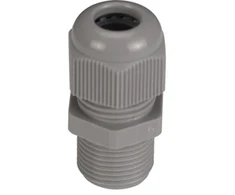 JACOB Srieginė jungtis „Perfect NPT ½“ kabeliui Ø10–14 mm IP68, UL poliamidas, šviesiai pilka RAL 7035