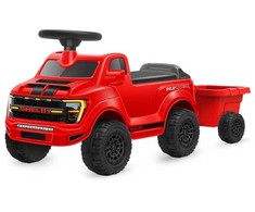 Jamara važinėjamas automobilis Shelby Ford F-150 Raptor su priekaba raudona