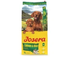 Šunų maistas - JOSERA Mother &amp; Puppy lašiša ir ryžiai 12.5kg, be glitimo, 30% baltymų