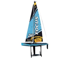 Joysway Focus V3 RC burlaivis - didelis 2,4 GHz RTR jachta FlySky i6 mėlyna