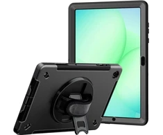 JT Berlin Rugged Kickstand &amp; Handstrap Case| Samsung Galaxy Tab A11+ 2025| juodas| bulk (30023)