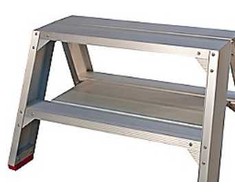 Jumbostillads Jumbo Super Proff darbastalis – 2 pakopos. Ypač platus modelis (viršutinė plokštė 22 x 65 cm).