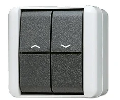 JUNG 809 VW - 1P - Juodas,Baltas - 250 V - 10 A