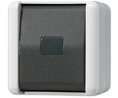 JUNG 834 W - Pushbutton switch - Juodas,Baltas - IP44 - 250 V - 10 A