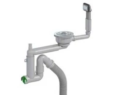 Juvel Sienelės komplektas vienai kriauklei 783061 – komplektuojamas su rankiniu filtru. Tinka, be kita ko, IKEA kriauklėms.