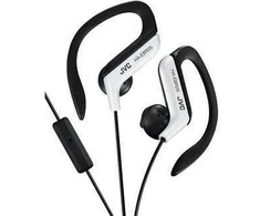 JVC HA-EBR25-W-E Ear clip ausinės skirta sport with remote &amp; mic, su laidu, 16 - 20000 Hz, Sports, 13 g, Ausinės, Baltas