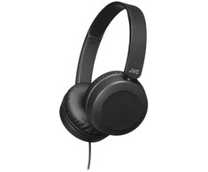 JVC Galingas garsas Laidinės, ant ausies, juodos, Laidinis, 10–26000 Hz, Skambučiai / Muzika, 140 g, Ausinės su mikrofonu, Juodos