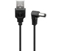 USB maitinimo laidas - DC kištukas 5,5x2,5 Goobay 0,5m
