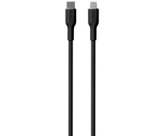 PURO PUCAPLTUSBCICONBLK, 1,5 m, USB C, Lightning, Kištukas, Kištukas, Juodas