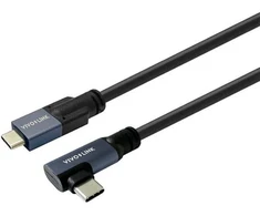 Kabelis USB VivoLink USB-C - USB-C 2 m Juodas (USB-C į USB-C kabelis 2 m)