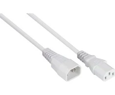 Maitinimo kabelis Alcasa Kabelmeister SK1430-W030 Baltas maitinimo kabelis 3 m IEC C14 IEC C13