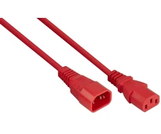 Nezatříděno Kabelis zasilający Alcasa Kabelmeister SK1430-R030 kabelis zasilające Raudona 3 m IEC C14 IEC C13