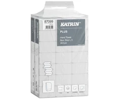 Multi Ręcznik papierowy Katrin Plus Non-Stop W-fold 3-lag L34xB20.3xD8.5cm Nowe włókno balta 21 pk x 90 stk/krt