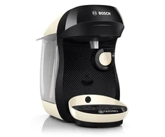 Kavos aparatas Bosch Tassimo Happy TAS107E, kapsulinis kavos virimo aparatas, 0.7 L, Coffee kapsulinis, 1400 W, rusvai gelsvas, Juodas
