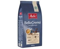 Melitta BellaCrema Decaffeinato bekofeino kavos pupelės - 1000 g.